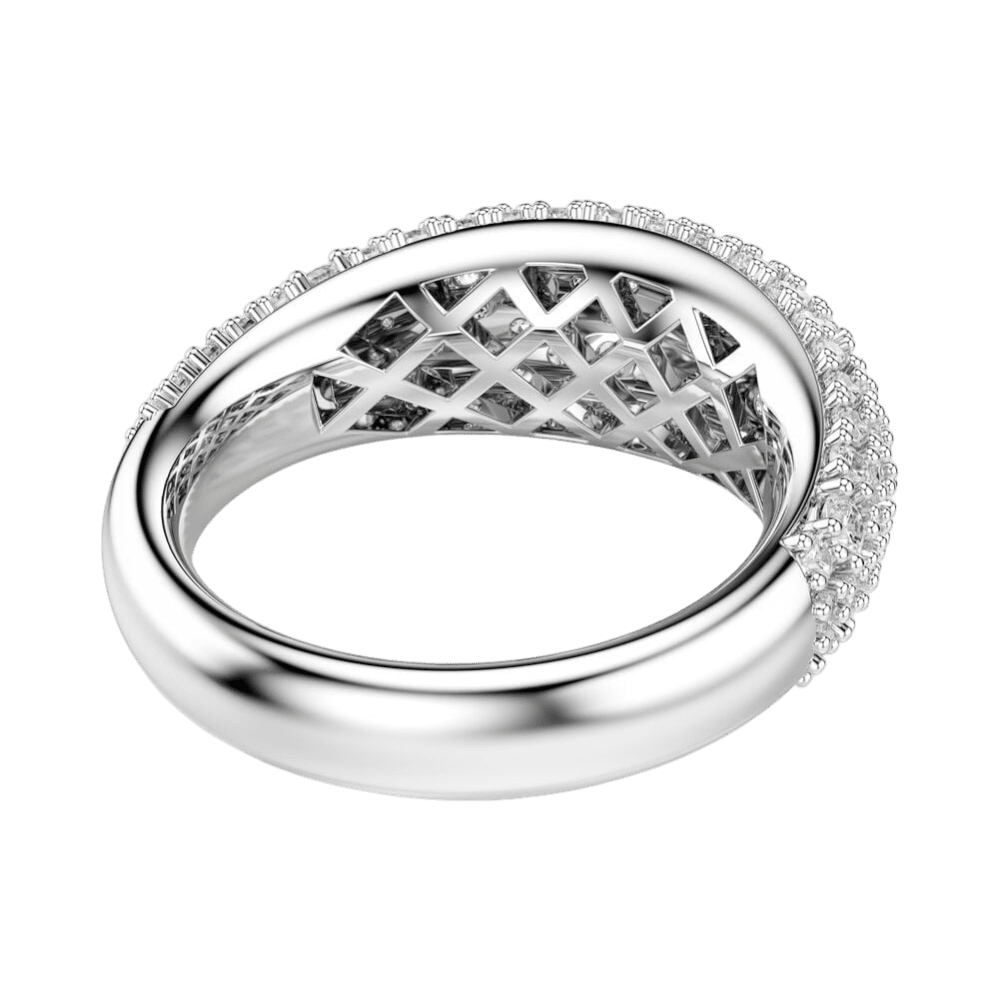 Swarovski Sublima Ring White, Rhodium Plated -Swaroski