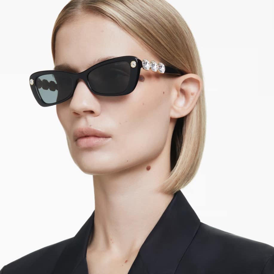 Swarovski Sunglasses Butterfly Shape, SK6033, Black -Swarovski