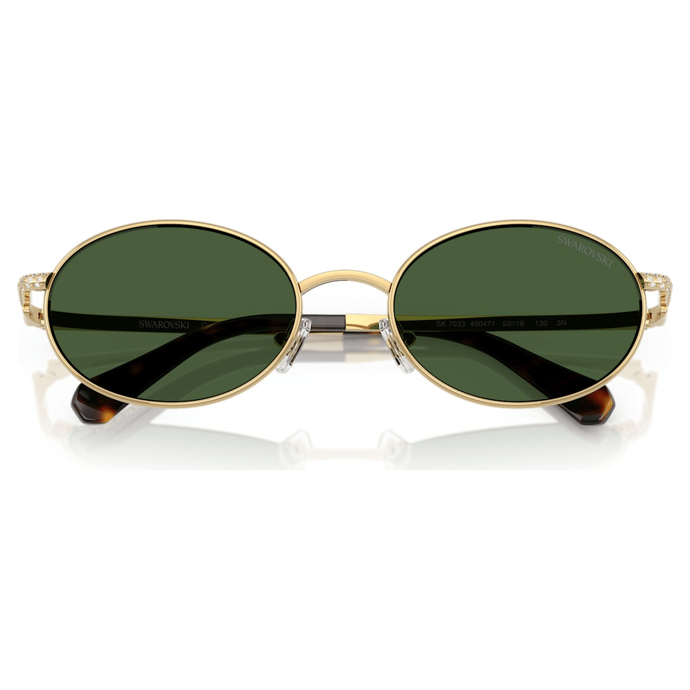 Swarovski Sunglasses, Round shape, Green -Swarovski