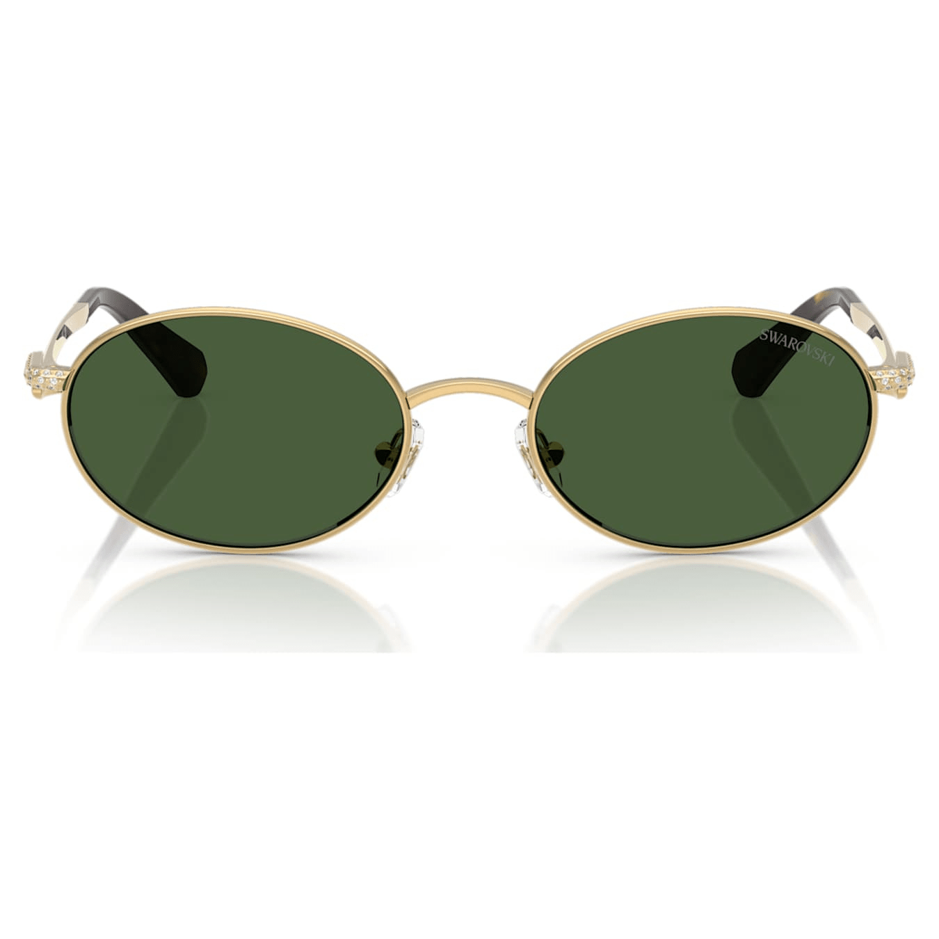 Swarovski Sunglasses, Round shape, Green -Swarovski