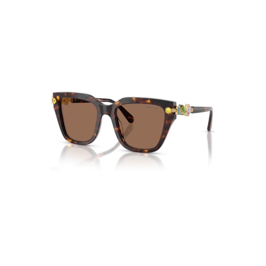 Swarovski Sunglasses, Square shape, Brown -Swarovski