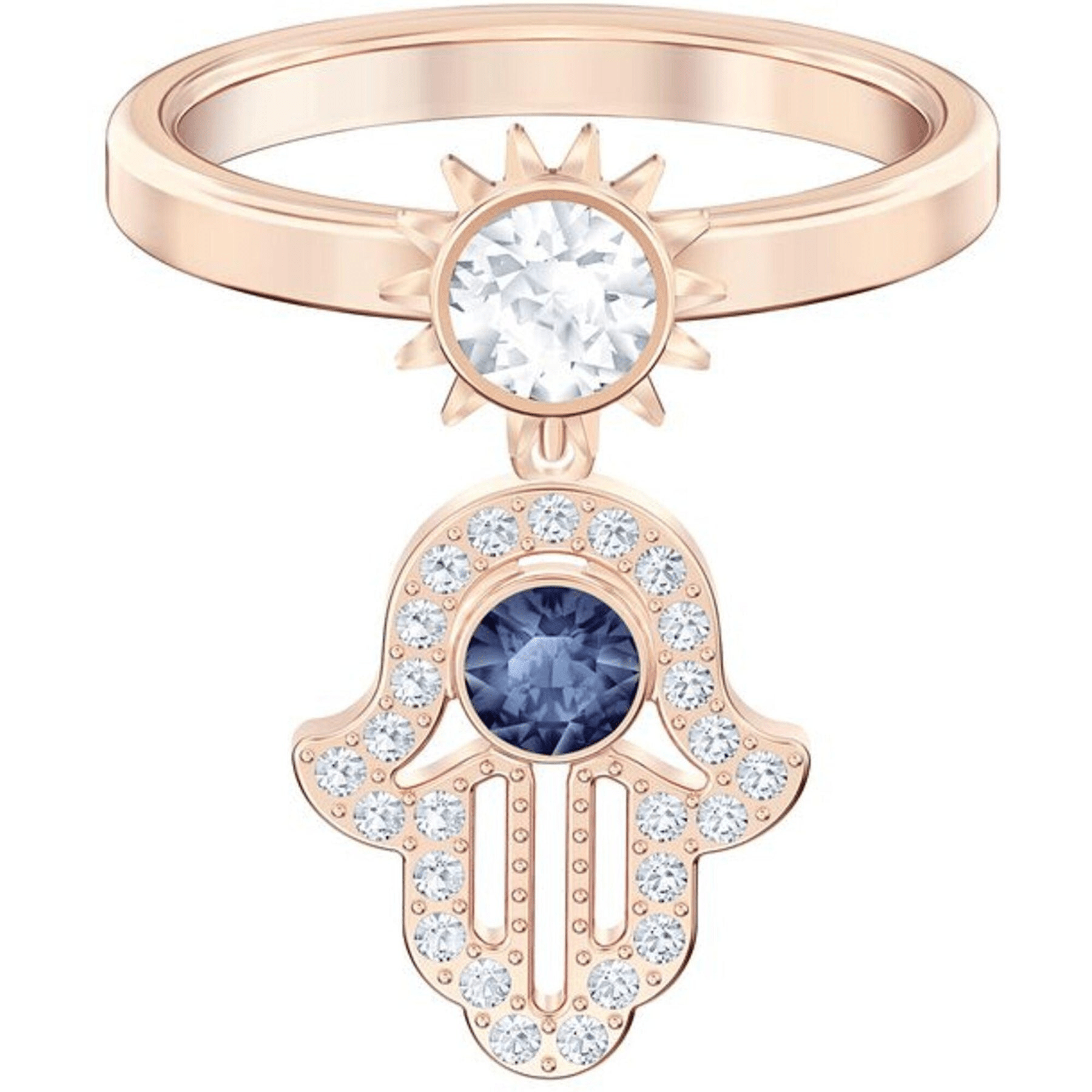 Swarovski Symbol Ring Charms Rose Gold Tone Plated -Swarovski