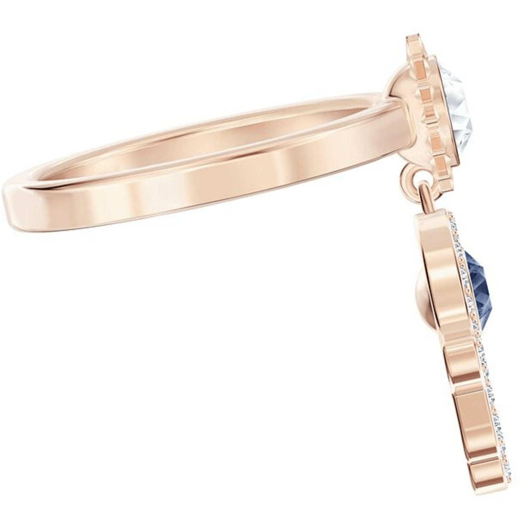 Swarovski Symbol Ring Charms Rose Gold Tone Plated -Swarovski