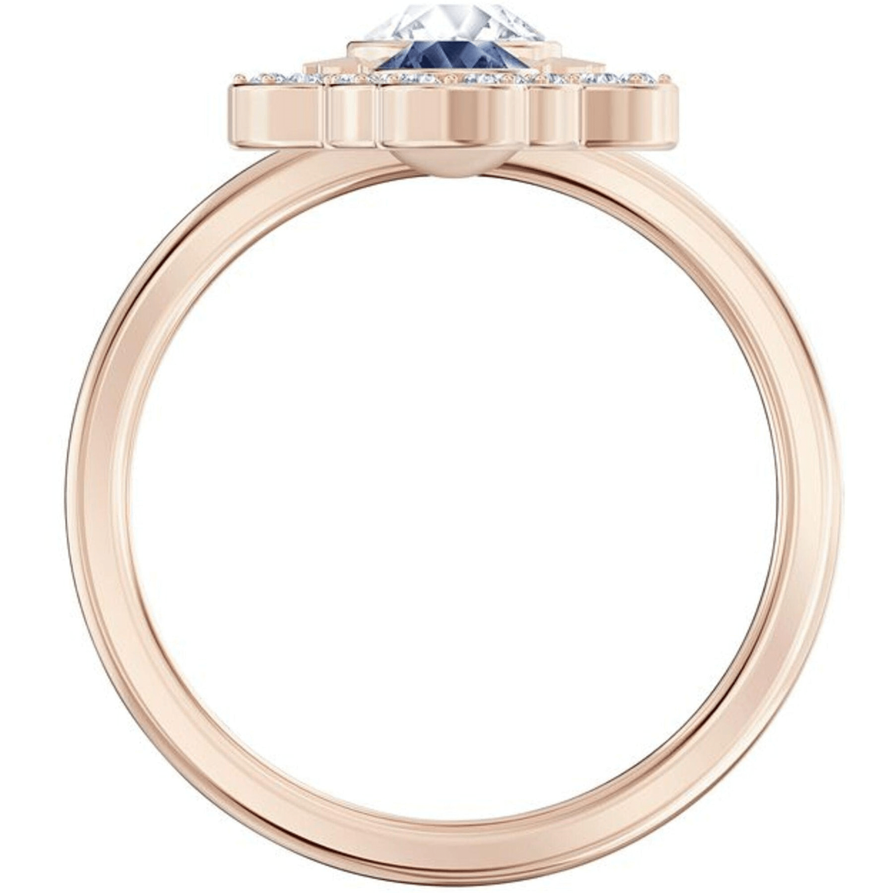 Swarovski Symbol Ring Charms Rose Gold Tone Plated -Swarovski