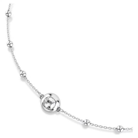 Swarovski Una Angelic Pendant Round cut, Double sided motifs, White, Rhodium plated -Swarovski