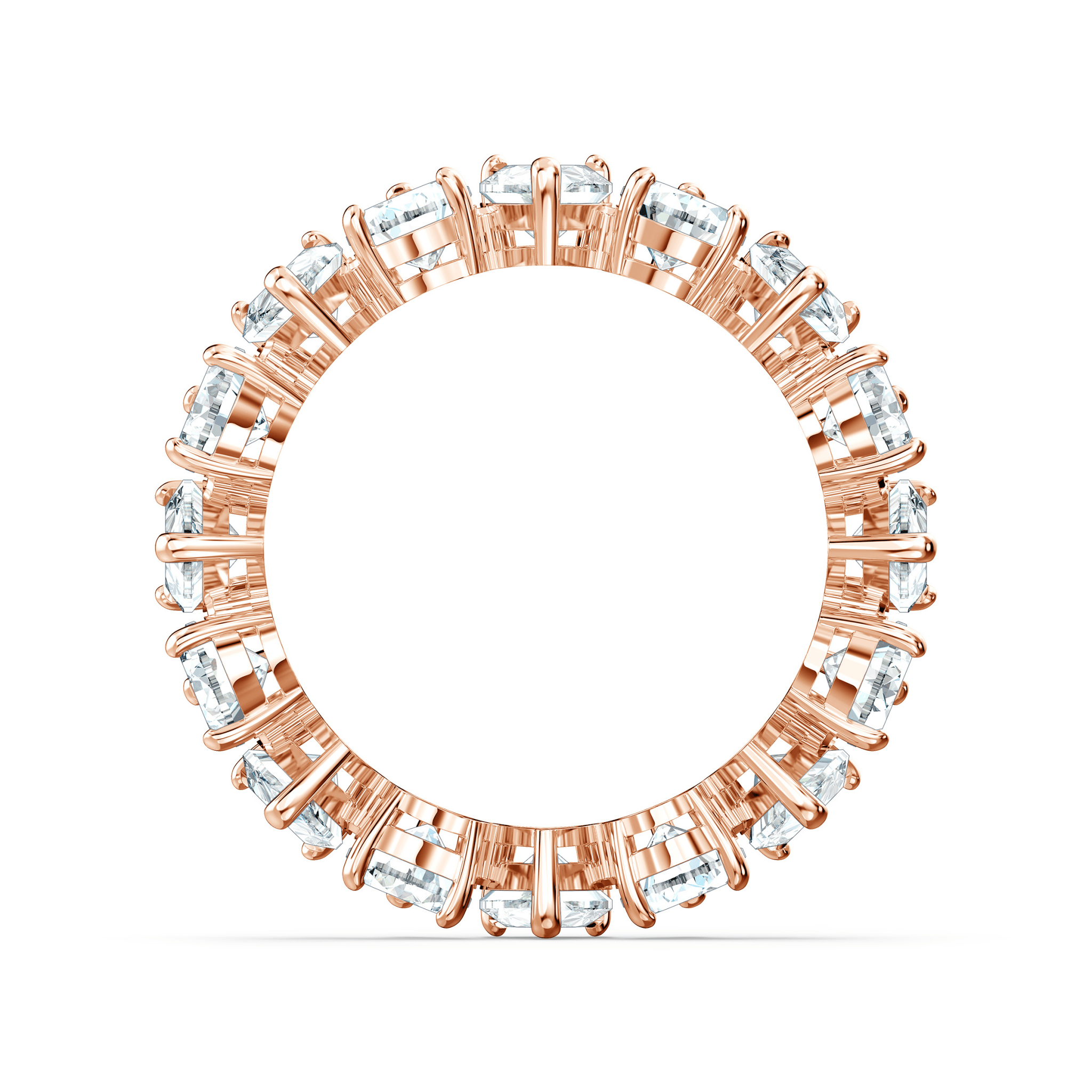 Swarovski Vittore Rose Gold Tone Pear Cut Crystal Ring -Swarovski