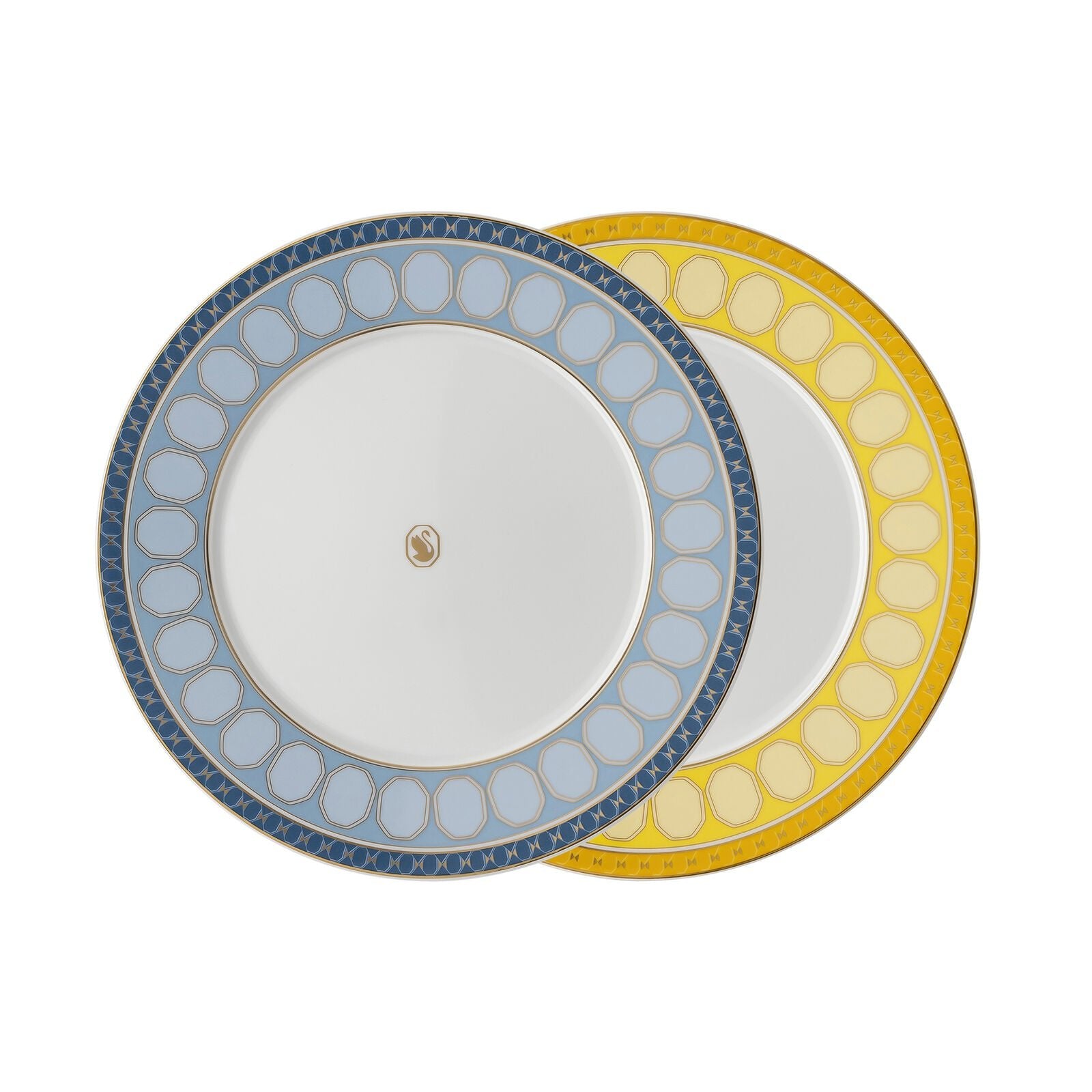 Swarovski x Rosenthal Signum Azure + Jonquil Set 2 Plates 23 cm -Rosenthal