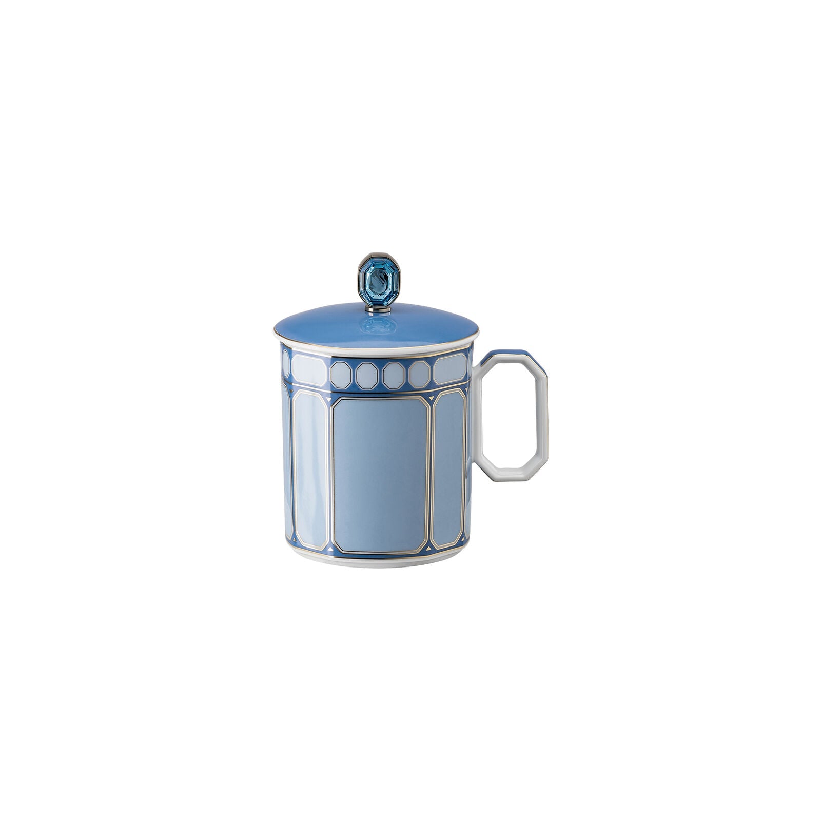 Swarovski x Rosenthal Signum Azure Mug With Lid -Rosenthal