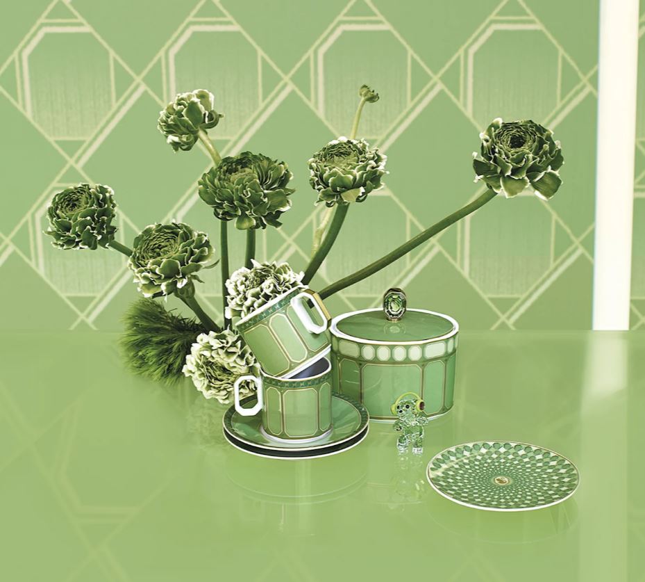 Swarovski x Rosenthal Signum Fern 10cm Plate flat -Rosenthal