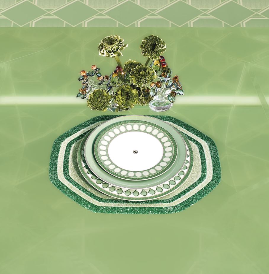 Swarovski x Rosenthal Signum Fern Service Plate -Rosenthal