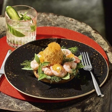 TERRA NOVA SOMBRA Flat Plate Coup29cm Set of 4 -United Tables