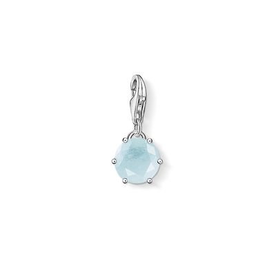 Thomas Sabo Charm Club Charm March Sterling Silver & Stone Light Blue -Thomas Sabo