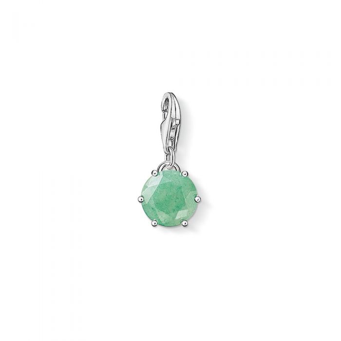 Thomas Sabo Charm Club Charm May Sterling Silver & Stone Green 1258-0 -Thomas Sabo