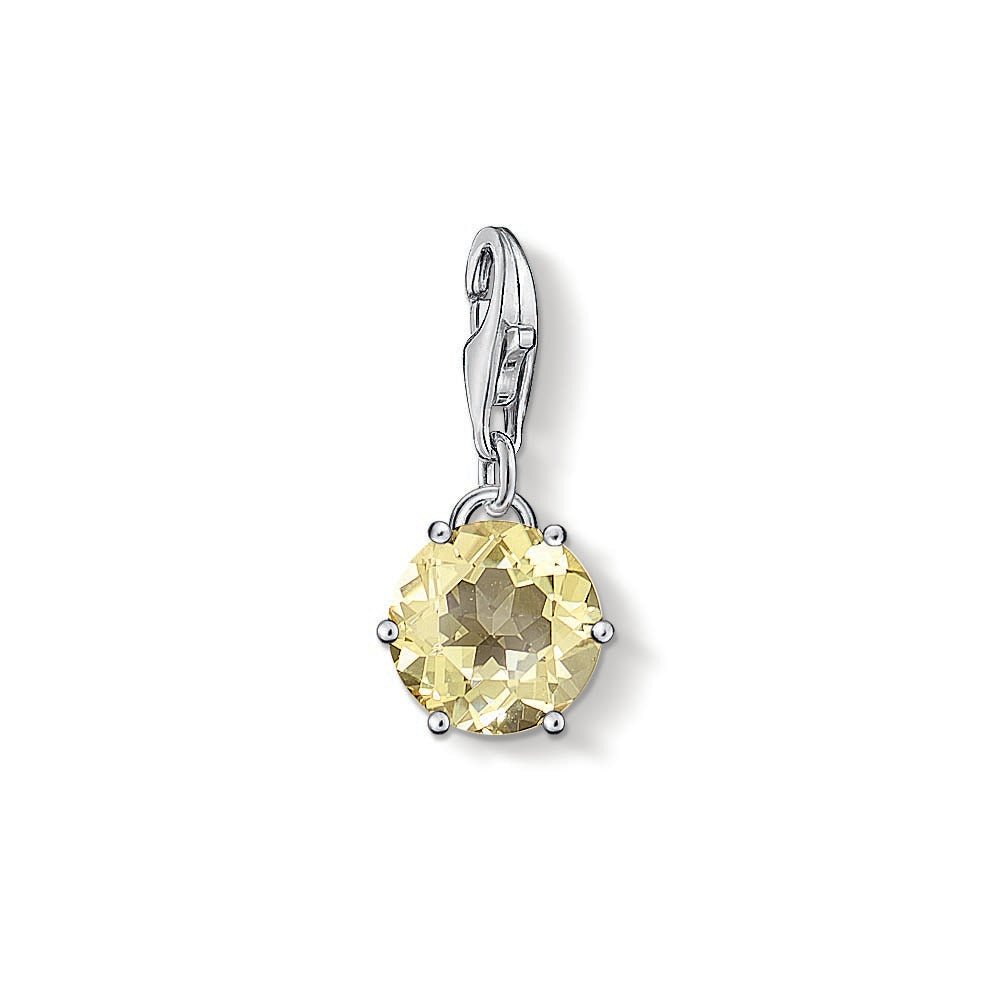 Thomas Sabo Charm Club Charm November Sterling Silver & Stone Yellow 1 -Thomas Sabo
