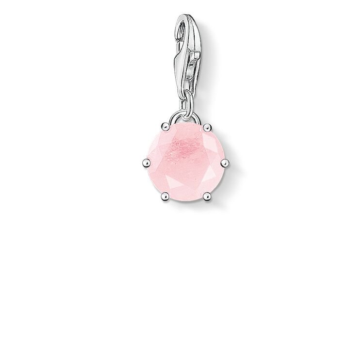 Thomas Sabo Charm Club Charm October Sterling Silver & Stone Pink 1263 -Thomas Sabo