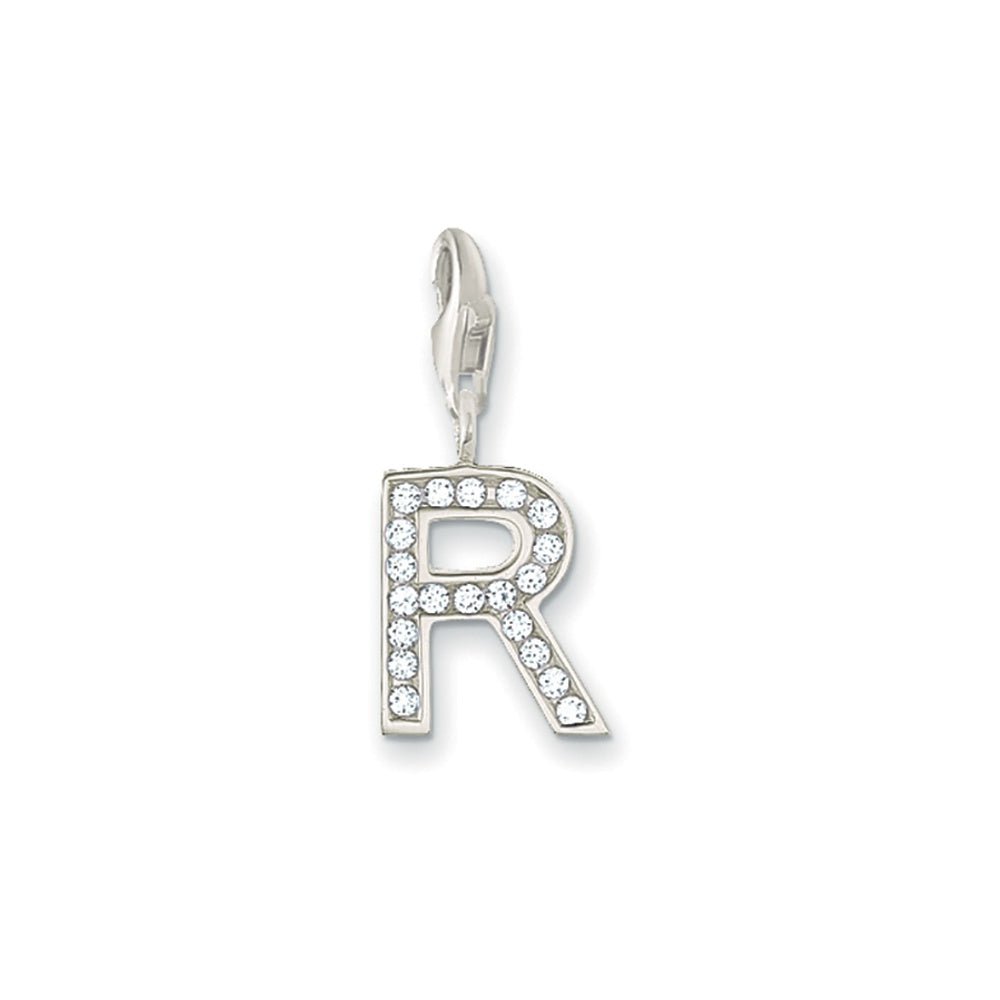 Thomas Sabo Charm Club Charm R Sterling Silver & C.Z. White 0240-051-1 -Thomas Sabo