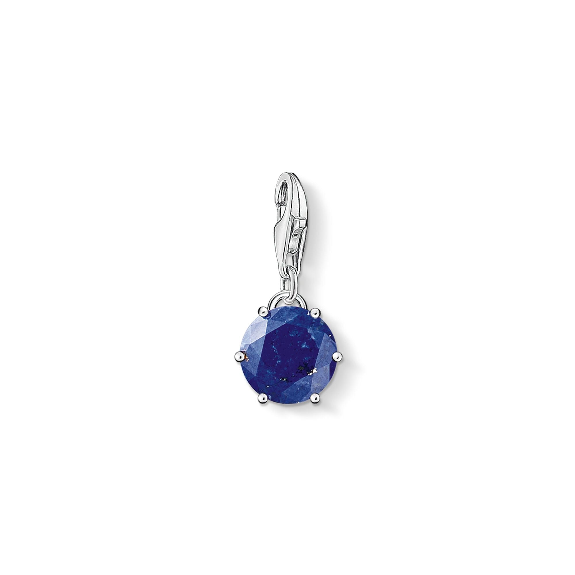 Thomas Sabo Charm Club Charm September Sterling Silver & Stone Dark Blu -Thomas Sabo
