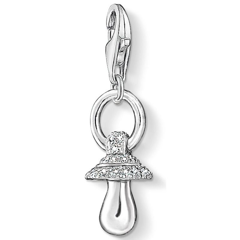 Thomas Sabo Charm Club Charm Soother Sterling Silver & C.Z. White 1114 -Thomas Sabo