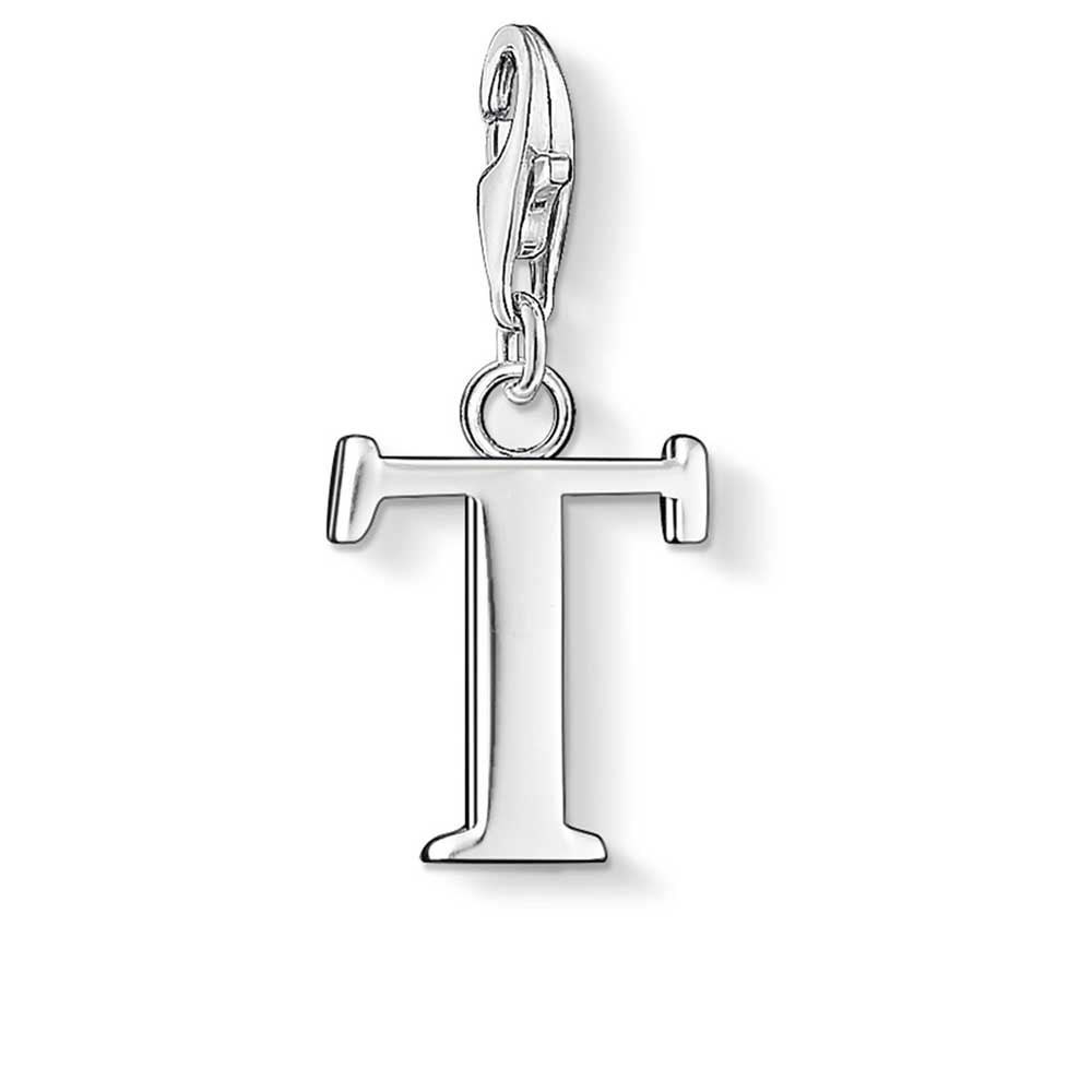 Thomas Sabo Charm Club Charm T Sterling Silver 0194-001-12 -Thomas Sabo