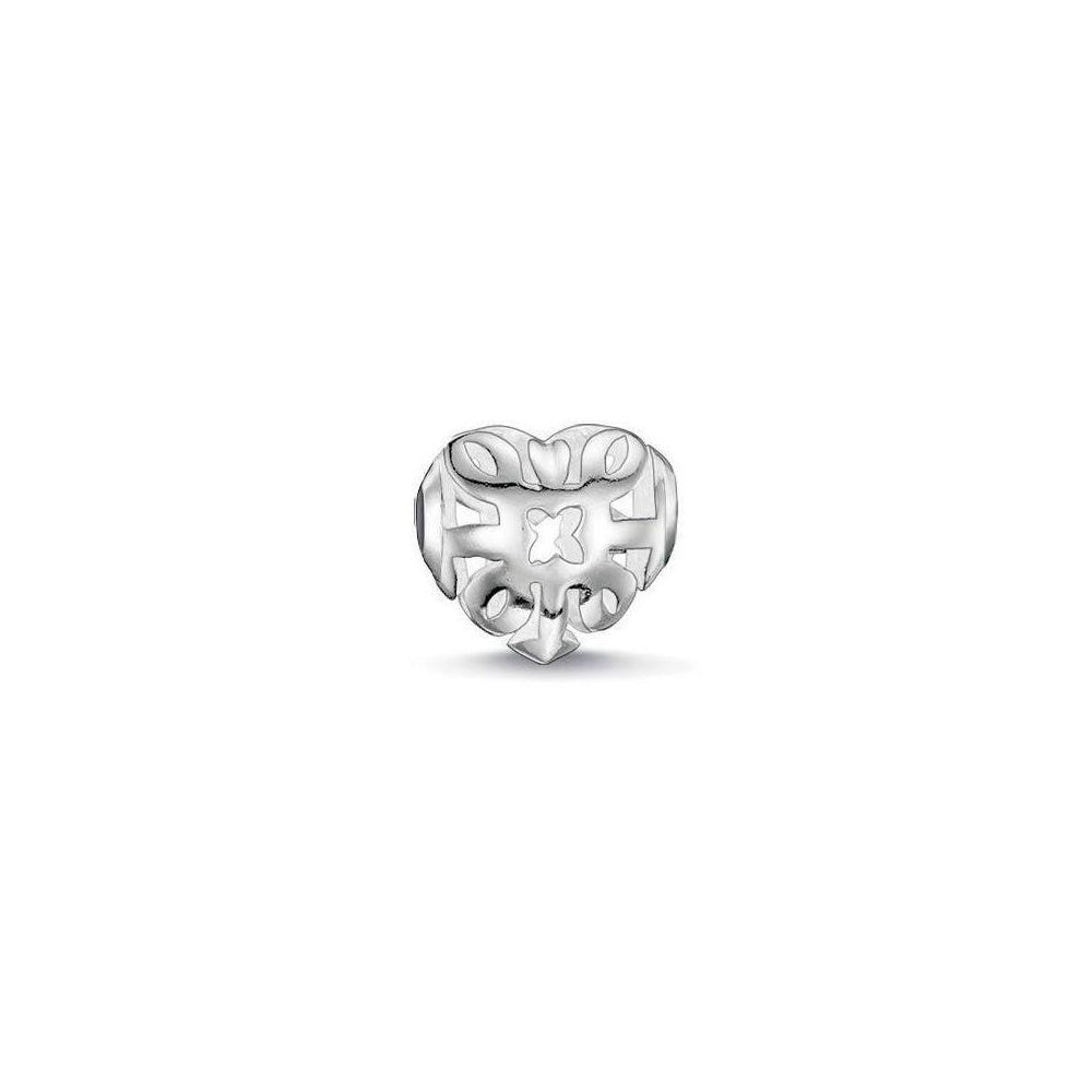 Thomas Sabo Karma Bead Arabesque Heart Sterling Silver K0133-001-12 -Thomas Sabo
