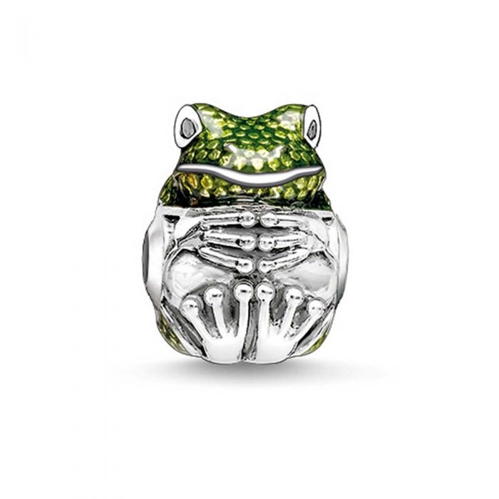 Thomas Sabo Karma Bead Green Frog Sterling Silver & Enamel Green K0167 -Thomas Sabo