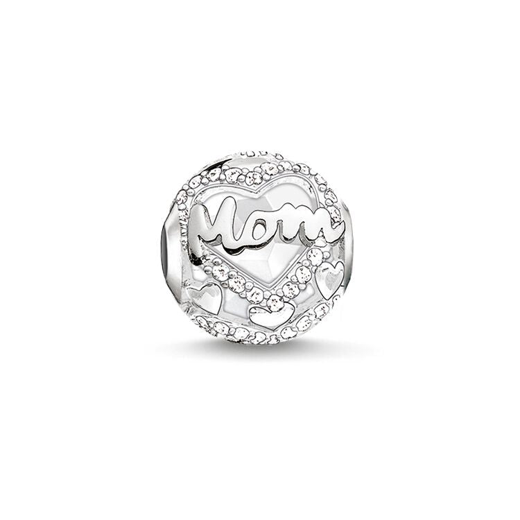 Thomas Sabo Karma Bead Mom Sterling Silver & Stone White K0160-625-14 -Thomas Sabo