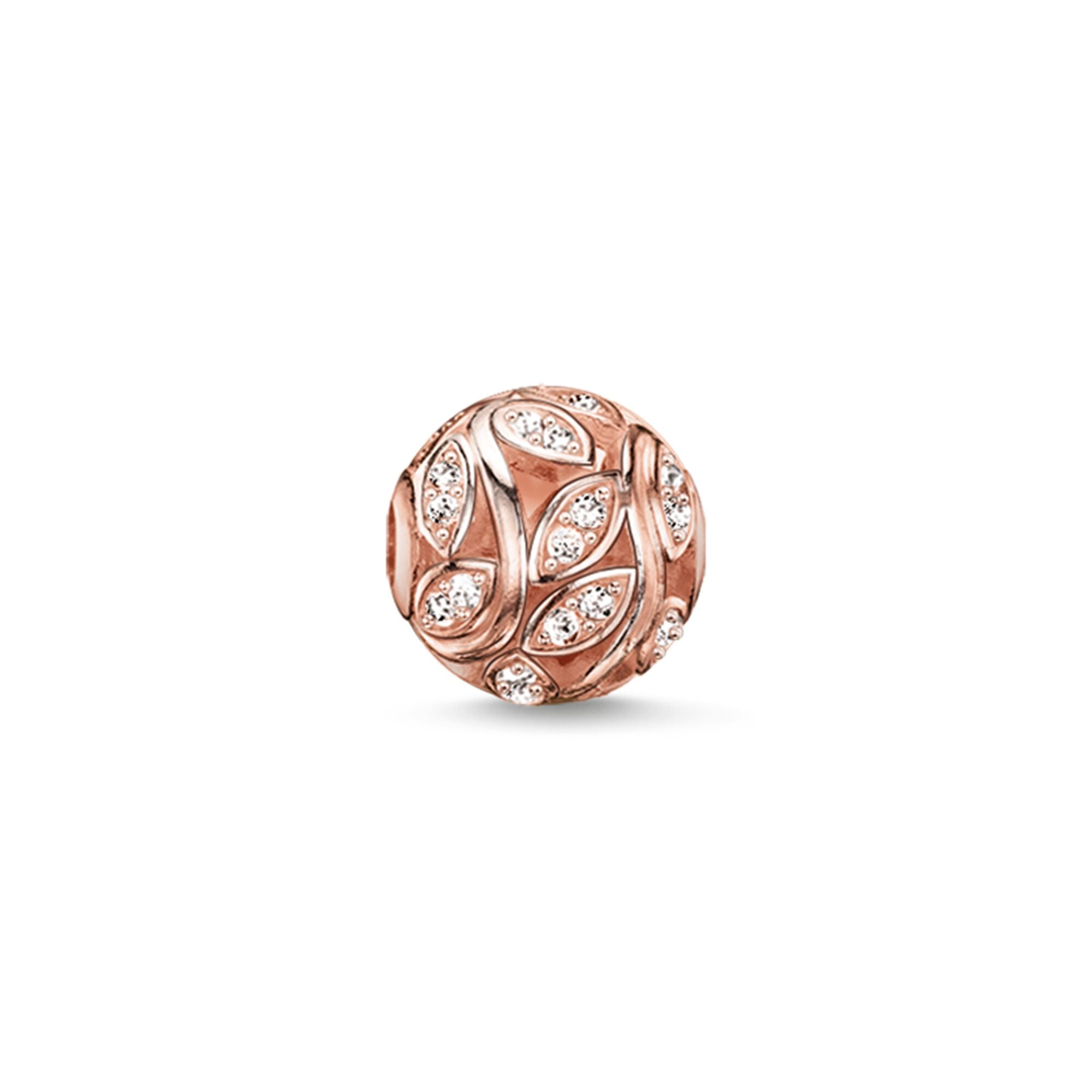 Thomas Sabo Karma Bead Twines Sterling Silver & Rose Gold White K0080 - Thomas Sabo