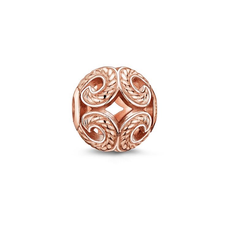 Thomas Sabo Karma Bead Wave Sterling Silver & Rose Gold K0009-415-12 -Thomas Sabo