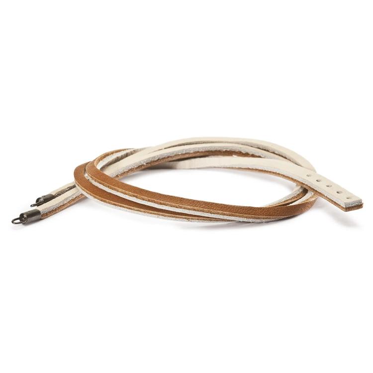 Troll Beads Bracelet Beige/Brown Leather 45cm L511245 -Troll Beads