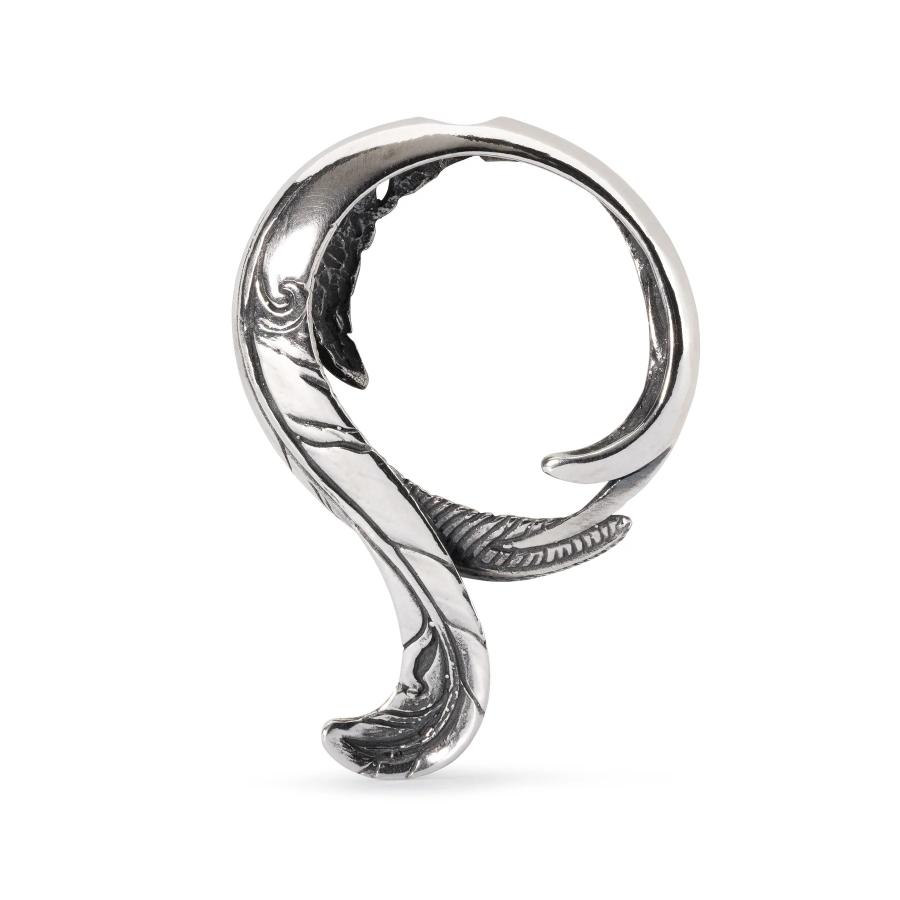 Troll Beads Pendant Fantasy Freedom Feather Sterling silver TAGPE0006 -Troll Beads