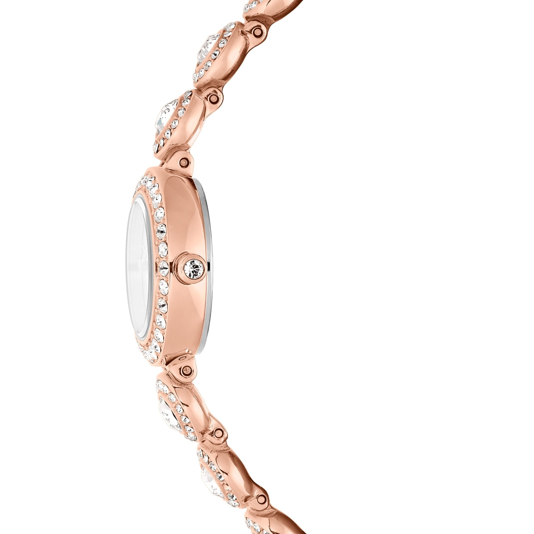 Una Angelic watch, Crystal bracelet, Rose gold tone, Rose gold-tone finish -Swarovski