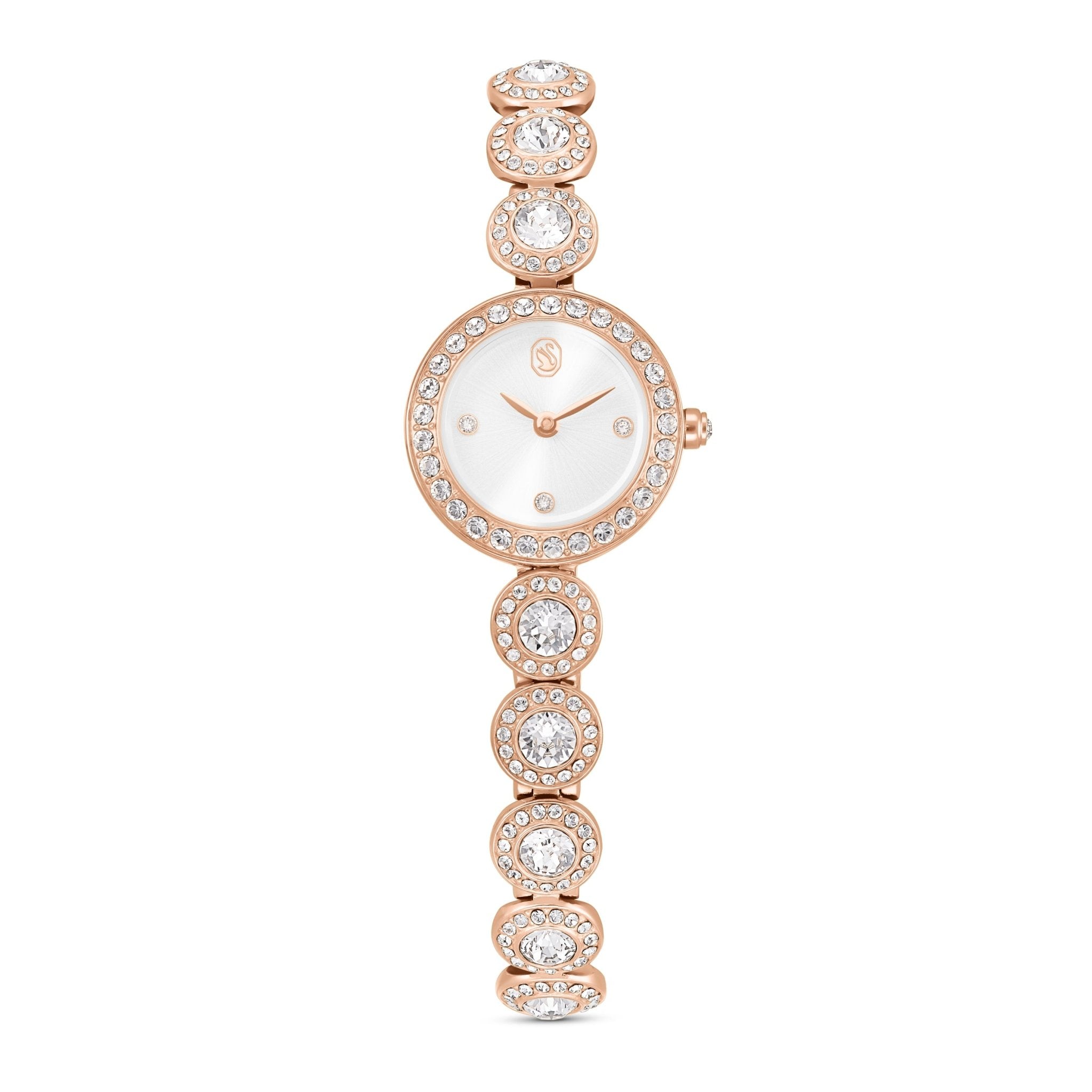 Una Angelic watch, Crystal bracelet, Rose gold tone, Rose gold-tone finish -Swarovski