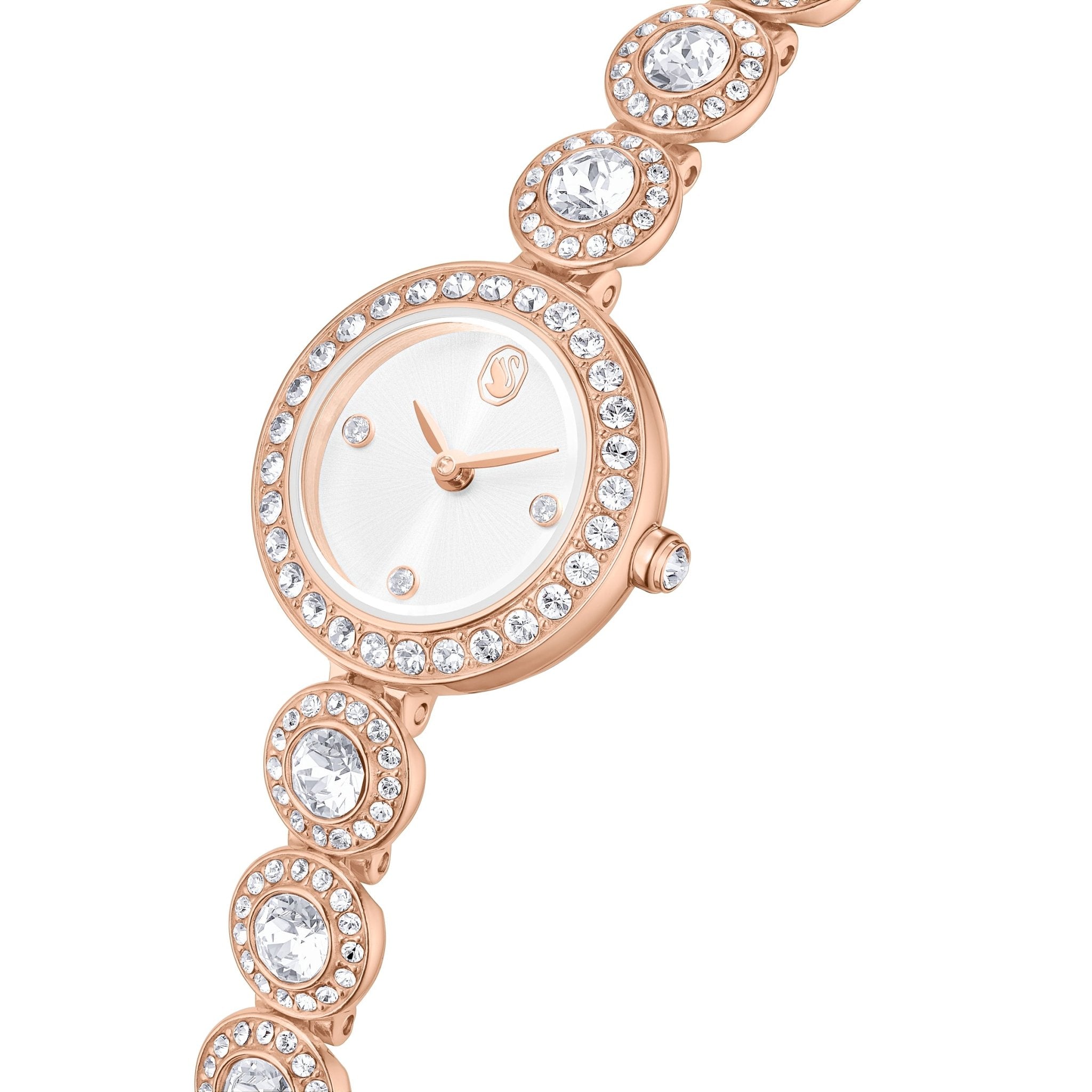 Una Angelic watch, Crystal bracelet, Rose gold tone, Rose gold-tone finish -Swarovski