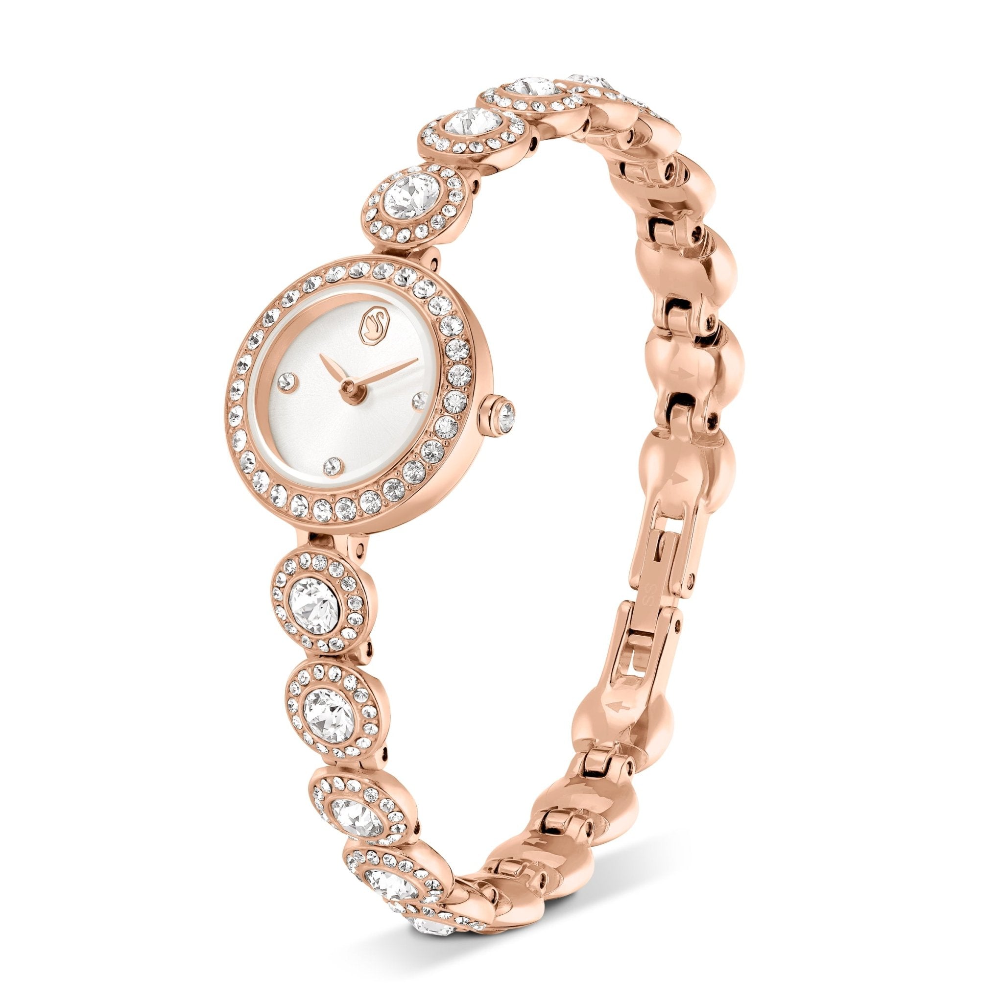 Una Angelic watch, Crystal bracelet, Rose gold tone, Rose gold-tone finish -Swarovski