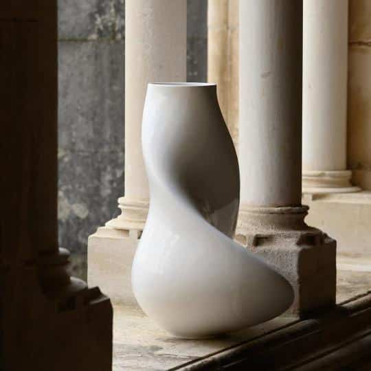 Vase Magnificat - Glacier White -Claraval
