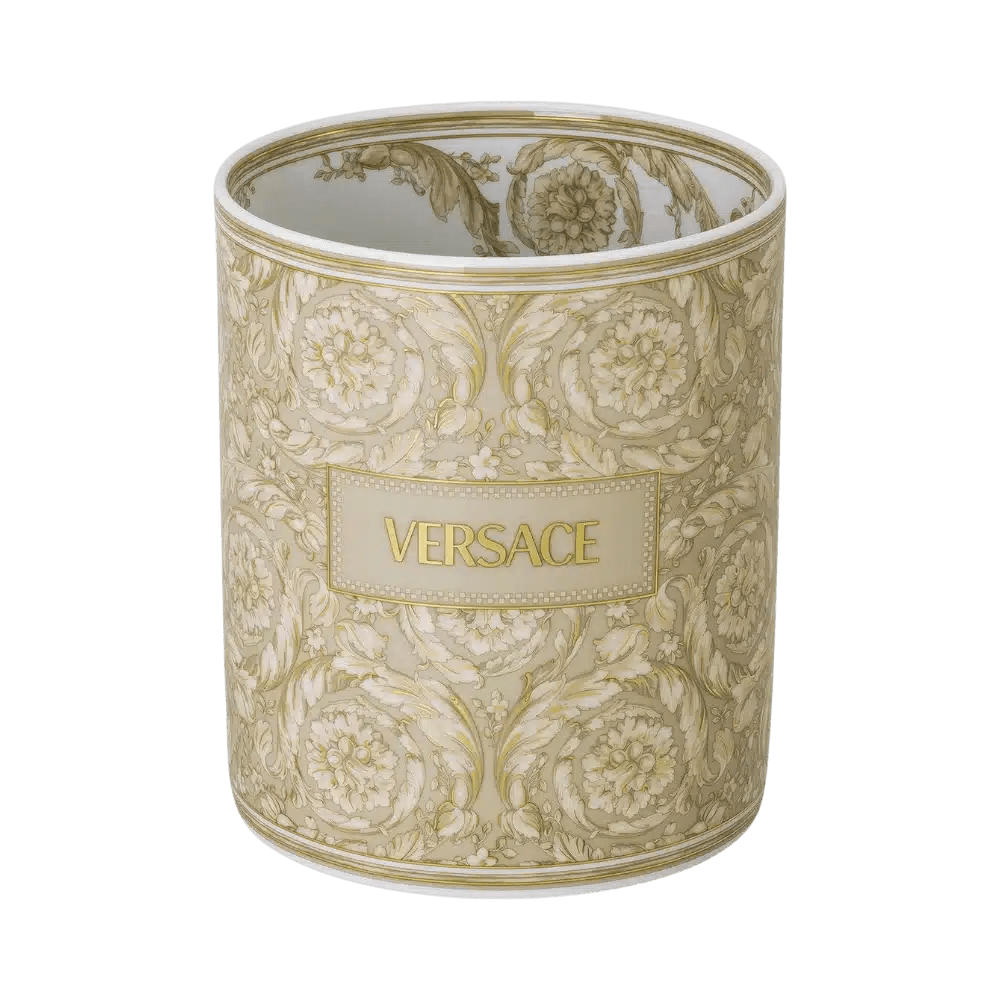 Versace Barocco Beige Vase 18cm -Versace