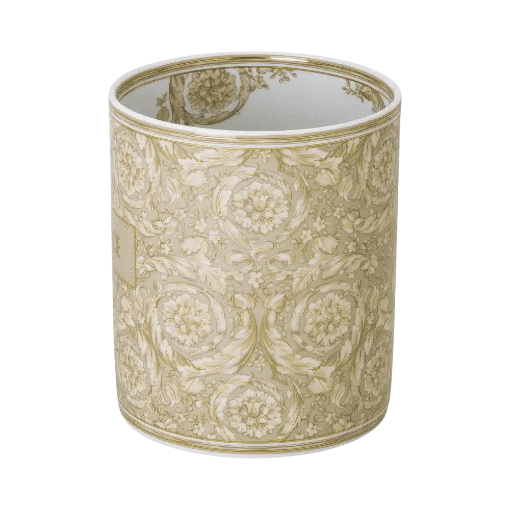 Versace Barocco Beige Vase 18cm -Versace