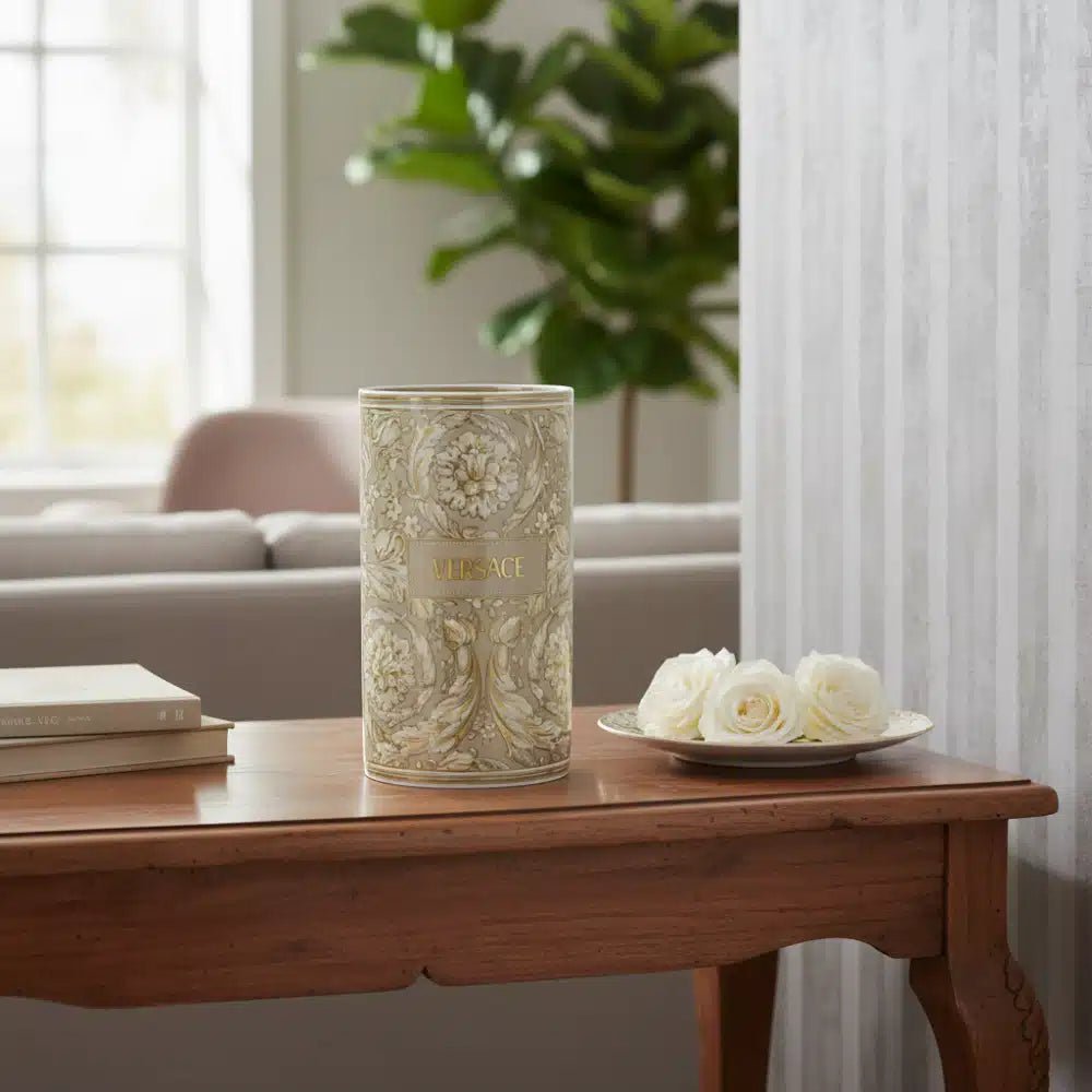 Versace Barocco Beige Vase 30cm -Versace