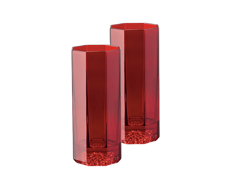Versace Hb Tumbler Medusa Lumiere Amber Pair 15Cm -Versace