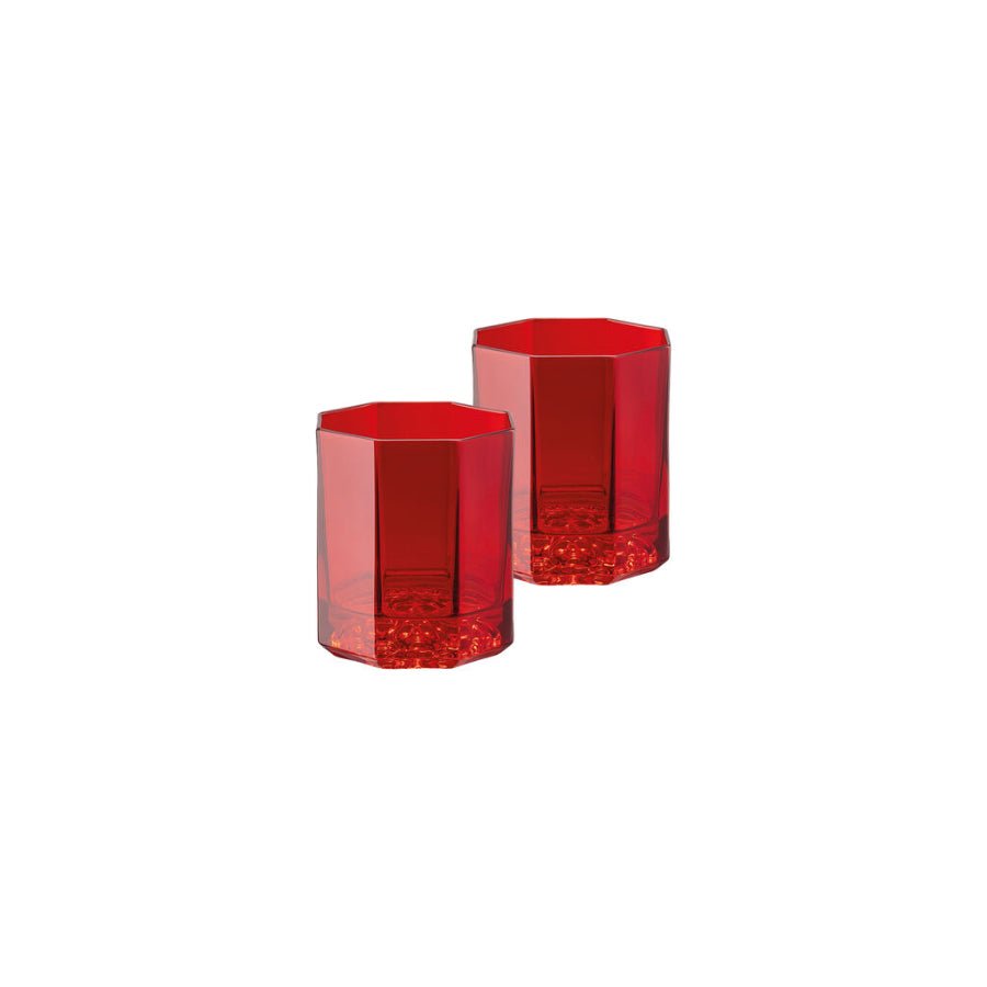 Versace Of Tumbler Medusa Lumiere Colour Pair 9Cm Red -Versace