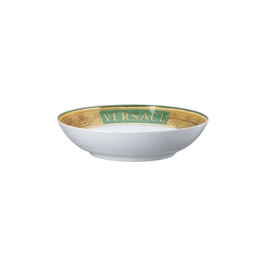 Versace Plate Deep Medusa Amplified Green Coin 22Cm -Versace