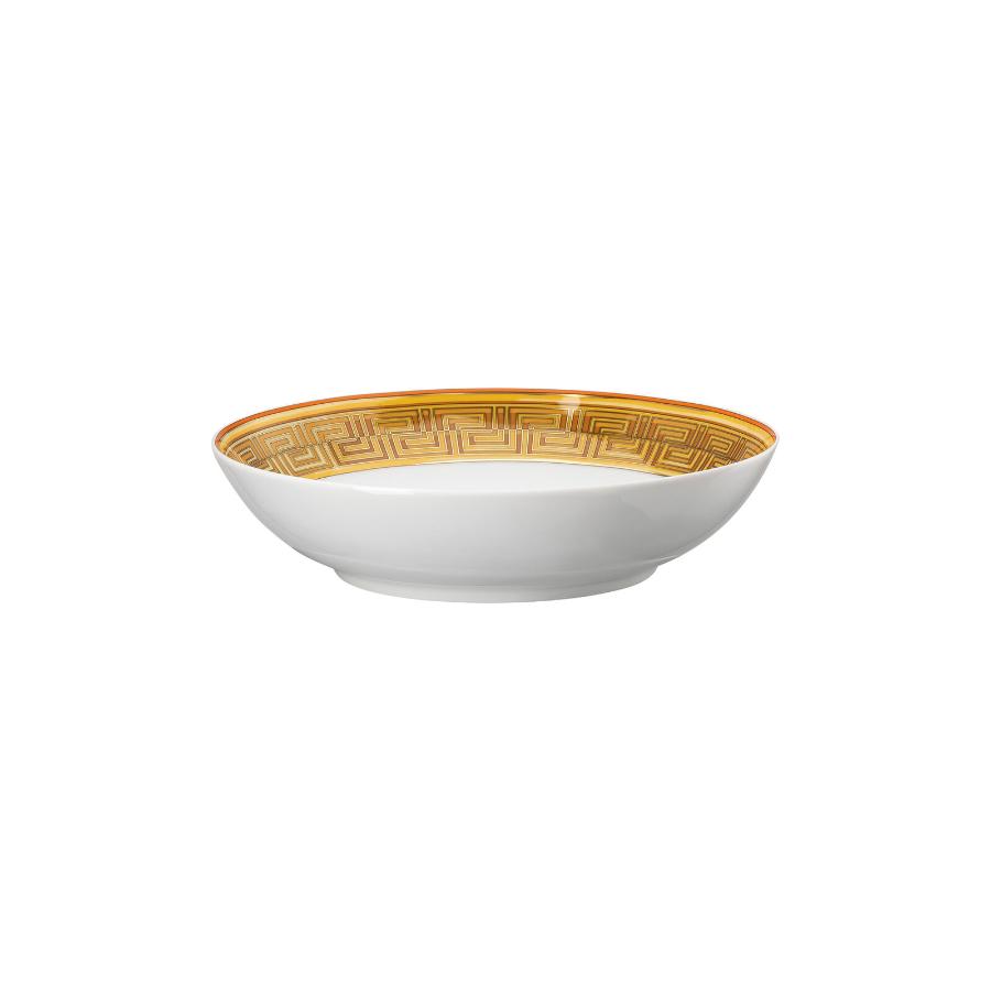 Versace Plate Deep Medusa Amplified Orange Coin 22Cm -Versace