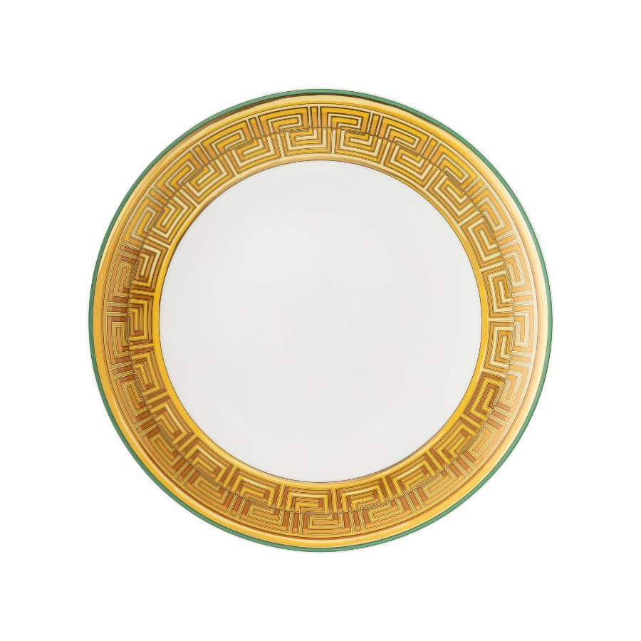 Versace Plate Medusa Amplified Green Coin 28Cm -Versace