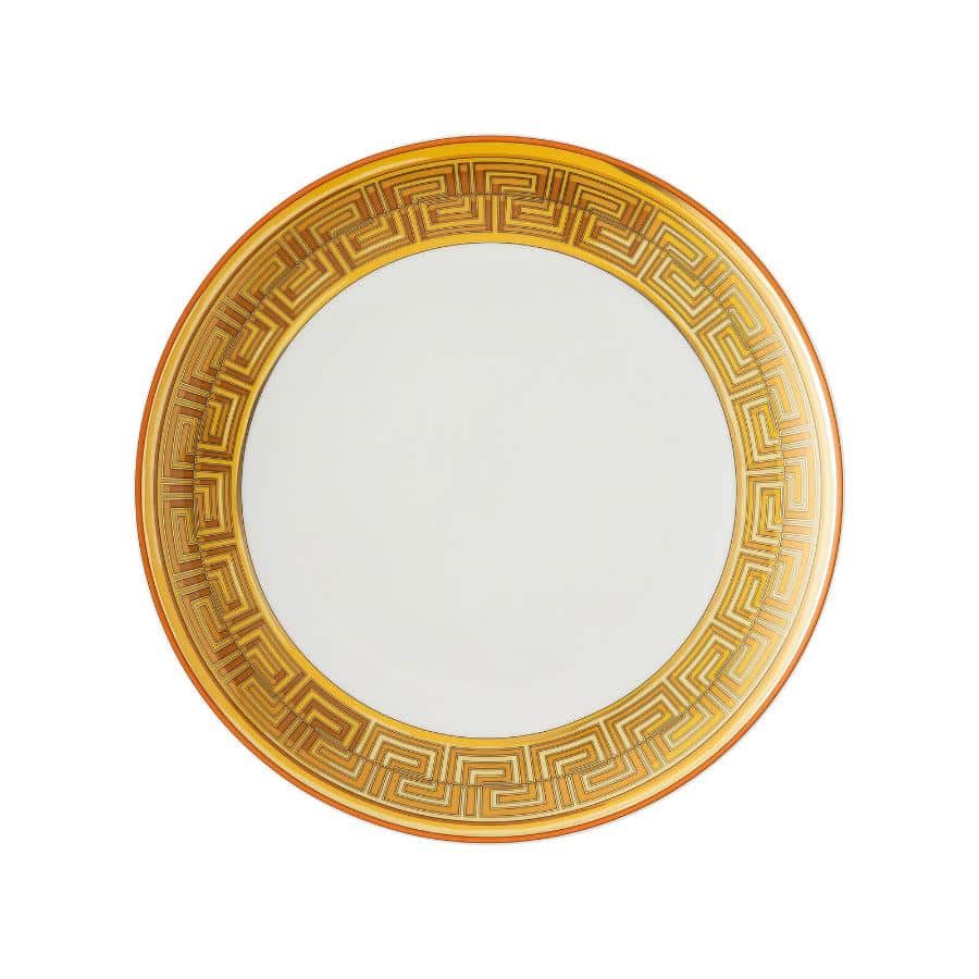 Versace Plate Medusa Amplified Orange Coin 28Cm -Versace