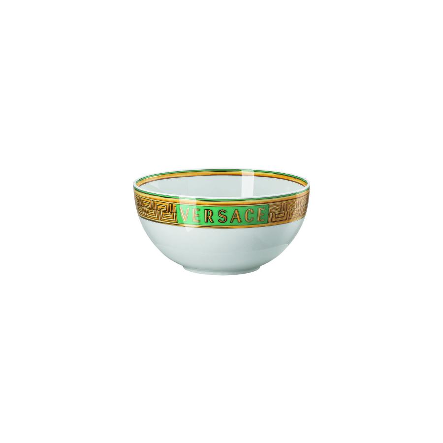 Versace Soup Bowl Medusa Amplified Green Coin 15Cm -Versace