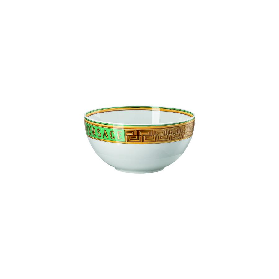 Versace Soup Bowl Medusa Amplified Green Coin 15Cm -Versace