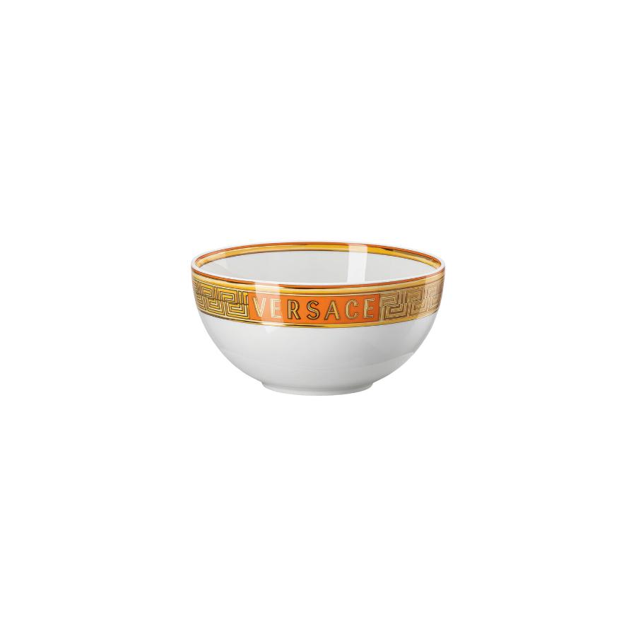 Versace Soup Bowl Medusa Amplified Orange Coin 15Cm -Versace