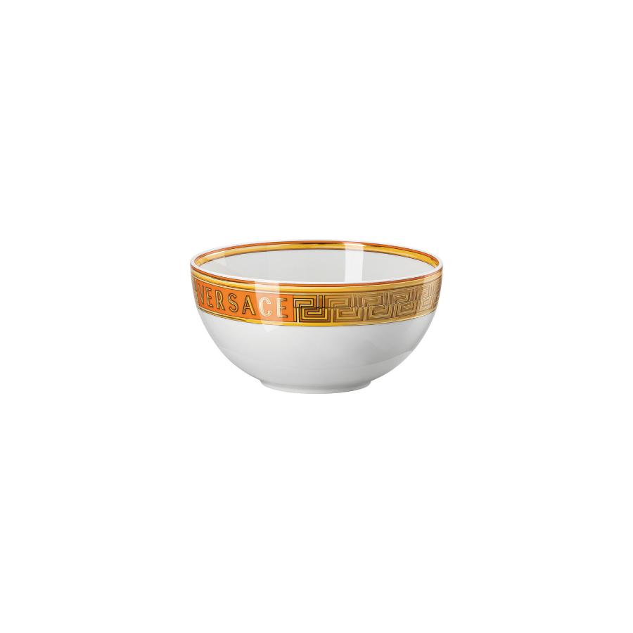 Versace Soup Bowl Medusa Amplified Orange Coin 15Cm -Versace