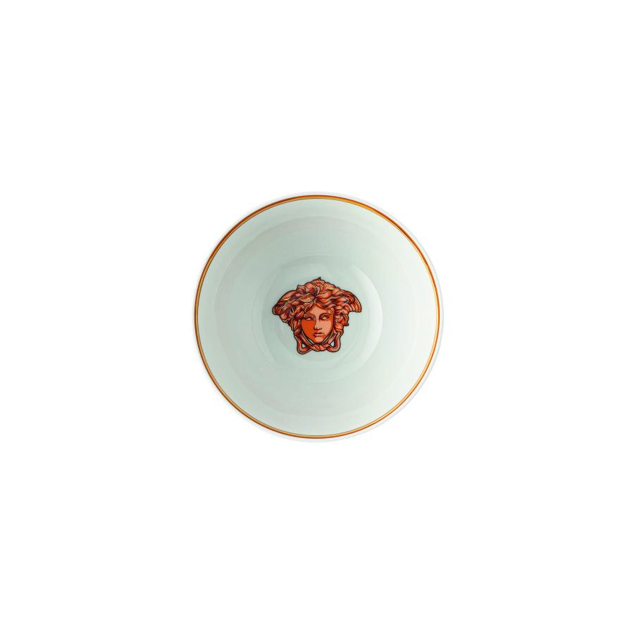 Versace Soup Bowl Medusa Amplified Orange Coin 15Cm -Versace