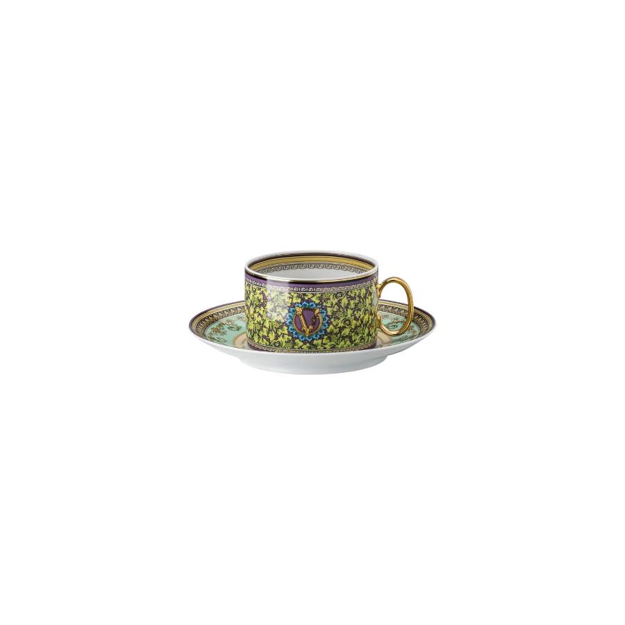 Versace Tea Cup & Saucer Barocco Mosaic -Versace